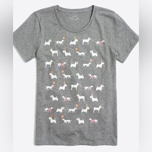 J. Crew Factory Party Animal Collector Tee Size XS Gray